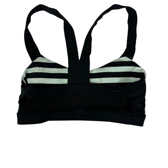 Lululemon Cardio Kick Sports Bra Mint Size 4 Black Stripe - Picture 8 of 11